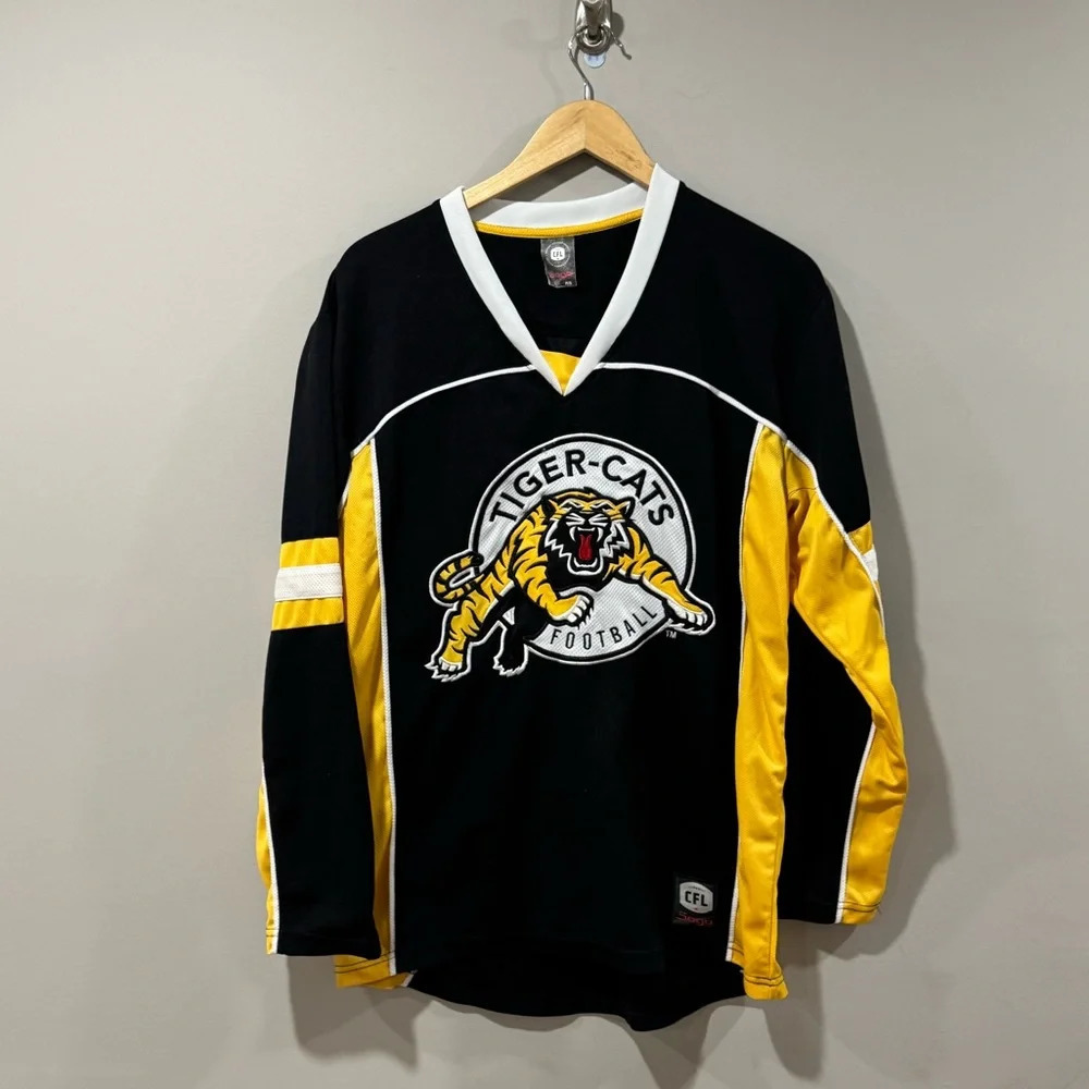 Hamilton Tiger Cats CFL Football Long Sleeve Jersey